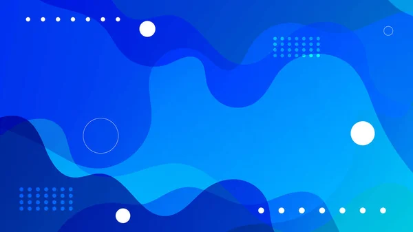 Abstrakter Blauer Hintergrund Mit Wellenförmigem Konzept — Stockvektor