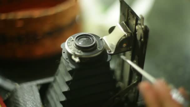 Camera reparatie — Stockvideo