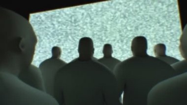 TV tarafından hipnotize edilmiş.