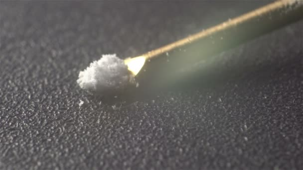 Cocaine spoon up close — Stockvideo