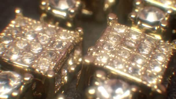 Gold and diamonds bling — Video Stock