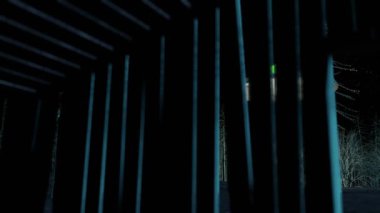 Gece ahırda uçan daire.