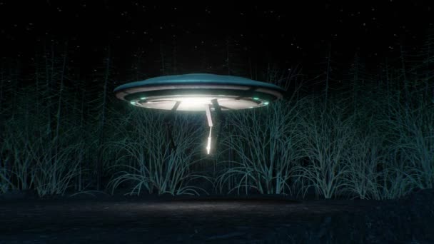 Alien in woodsss — Wideo stockowe