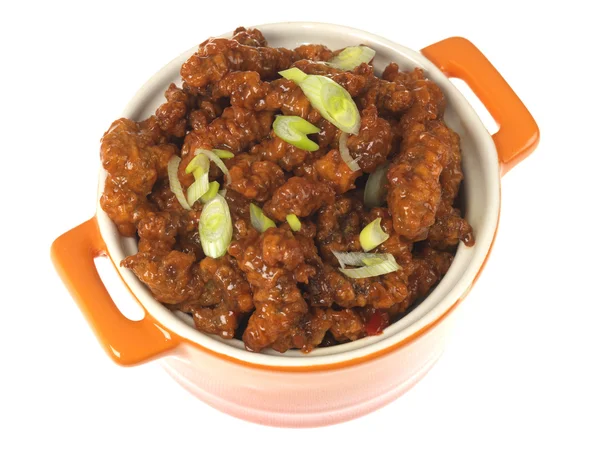 Chinês Crispy Chilli Beef — Fotografia de Stock