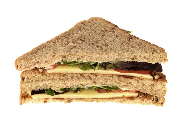 Sandwich mit Käse und Salat — Stockfoto