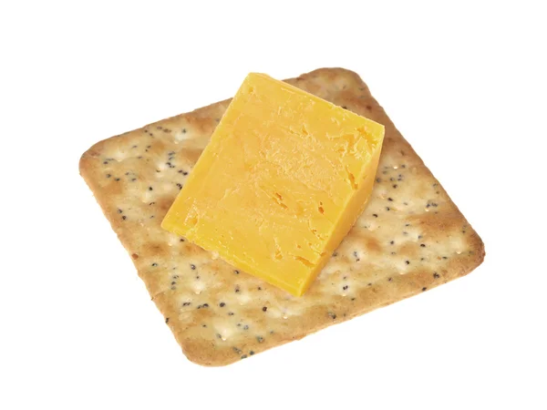 Крекер и сыр — стоковое фото