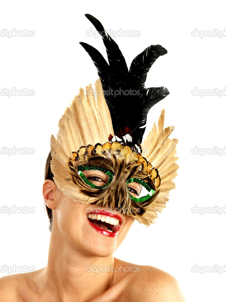 Young Woman Wearing Mask