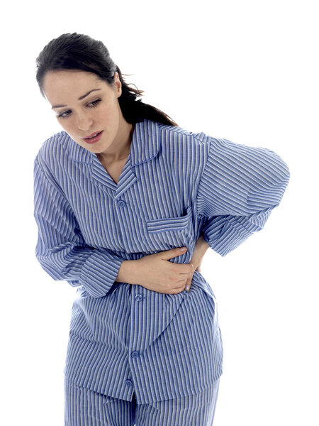 Young Woman with Back Ache