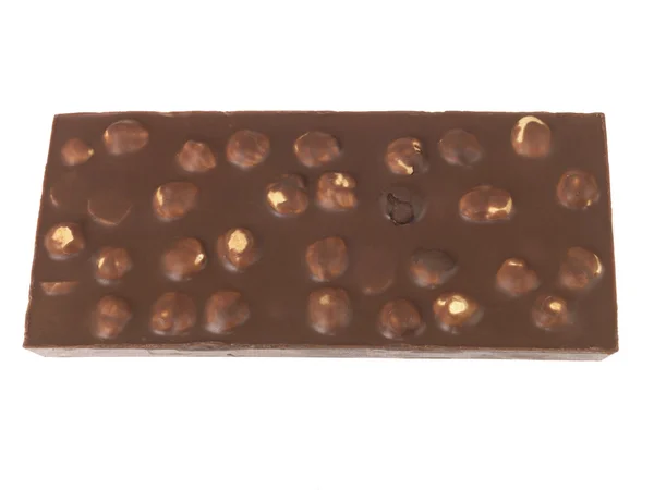 Tafel Vollmilch-Haselnuss-Schokolade — Stockfoto
