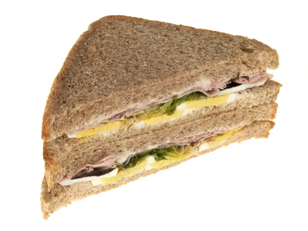 Sandwich mit Schinken und Ei — Stockfoto