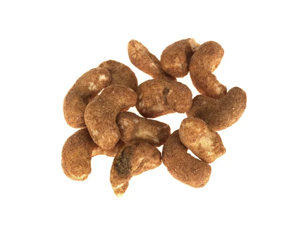Пряный жареный арахис и орехи кешью — стоковое фото