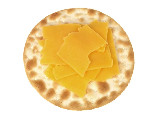 Keksz és sajt — Stock Fotó