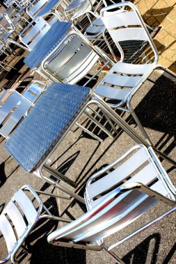 Açık bistro restaurant oturma