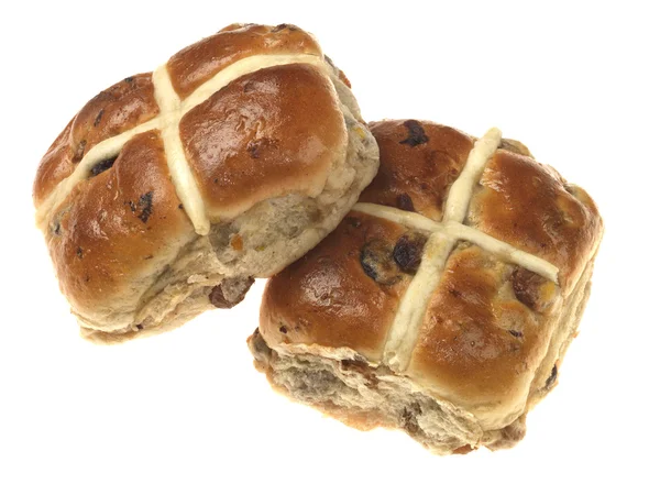 Hot cross kaffebröd — Stockfoto