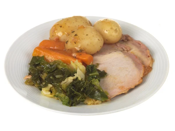 Roast Pork Meal — Stock Photo, Image