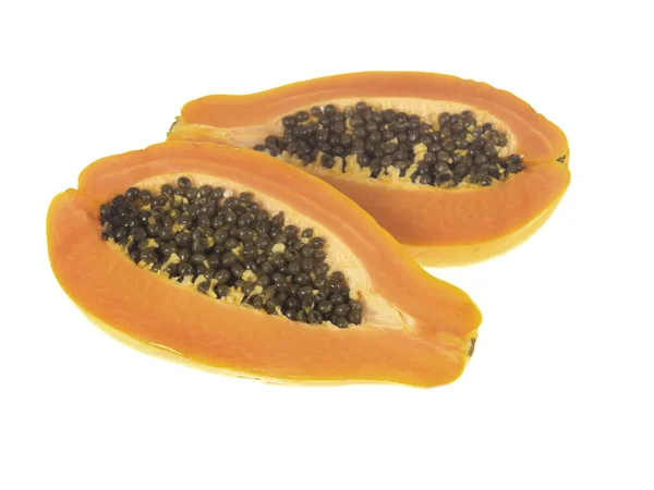 Papaya reife saftige tropische Früchte — Stockfoto