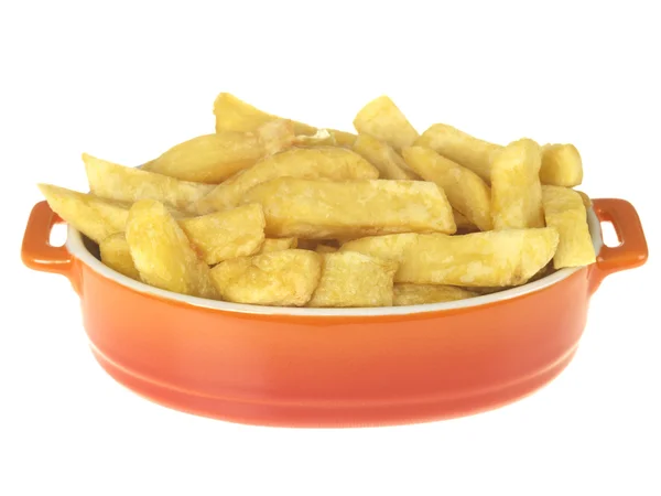 Kom van chips — Stockfoto