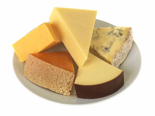 板的混合奶酪 — 图库照片