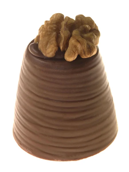 Orzechowe polane czekoladą — Zdjęcie stockowe