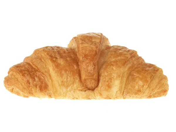 Pequeno-almoço Croissant isolado fundo branco — Fotografia de Stock