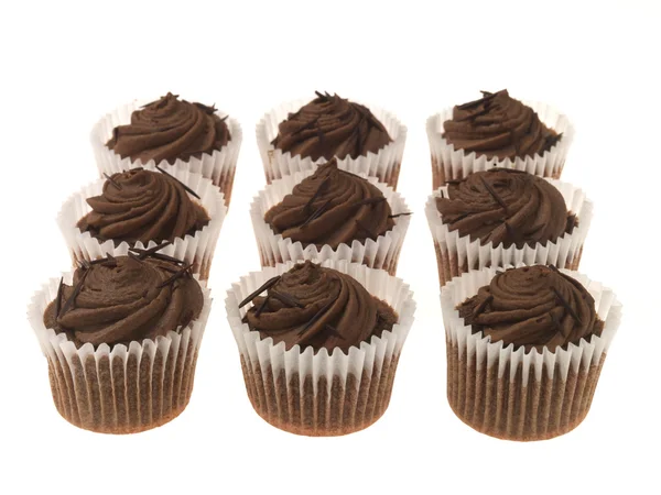 Chocolade cup cakes — Stockfoto