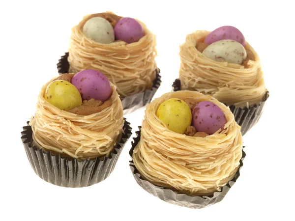 Mini Easter Egg Nests — Stock Photo, Image