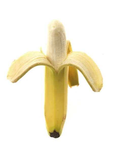 皮をむかれたバナナ — ストック写真