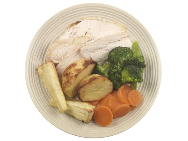 Roast Chicken Dinner — Stock Photo, Image