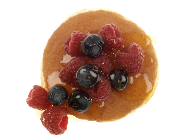 Pancake with Berries and Syrup — Stock Photo, Image