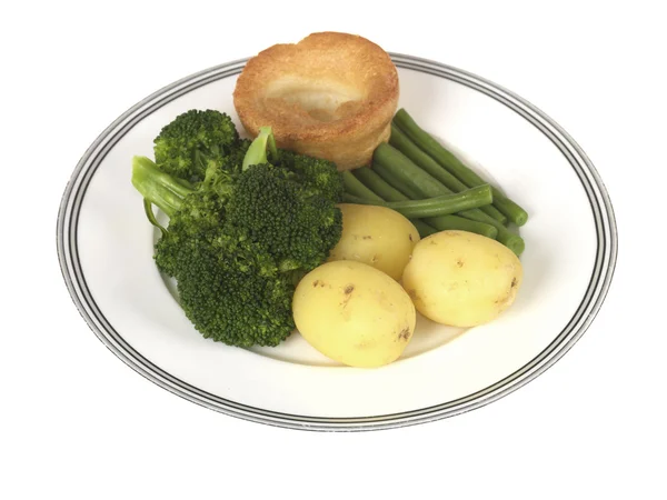 Kokta grönsaker middag — Stockfoto