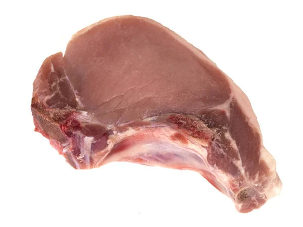 Roh gekochtes Schweinekotelett — Stockfoto