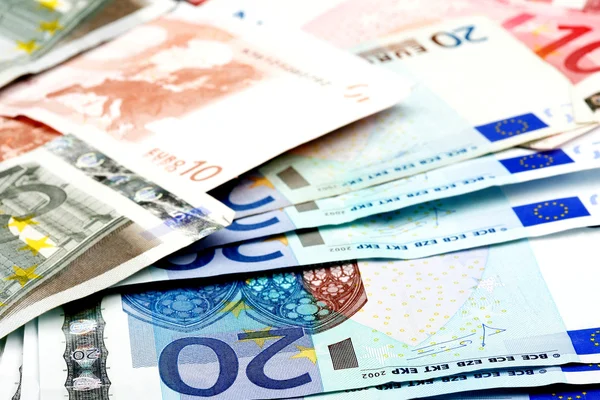 Euros Dinheiro — Fotografia de Stock