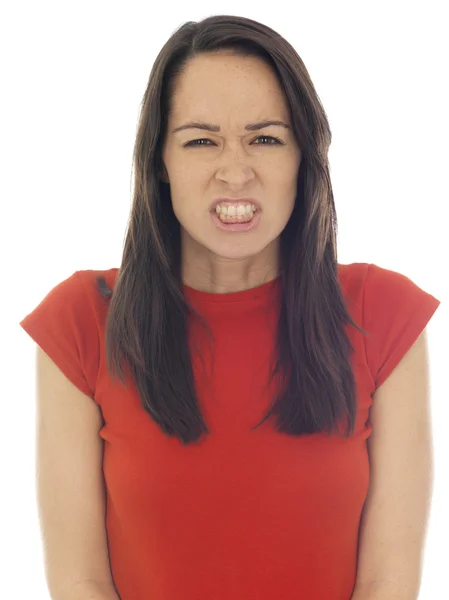 Frau gestresst und wütend — Stockfoto