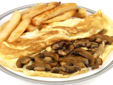 mantarlı omlet fişleri ile