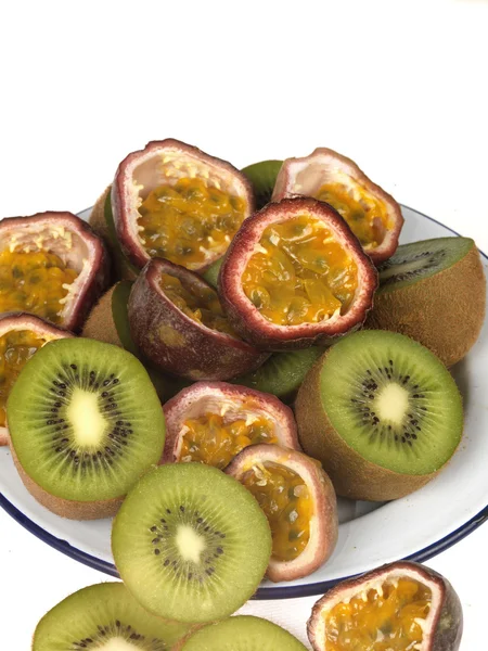 Kiwi y frutas de la pasión — Foto de Stock