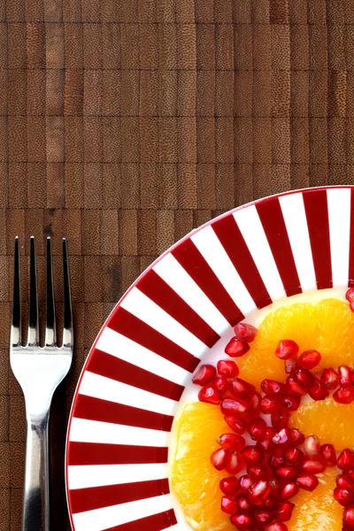 Pomegranate and Orange Salad — Stock Photo, Image