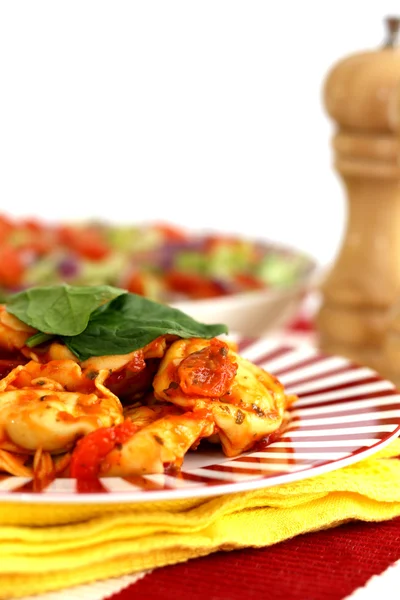 Spinach and Ricotta Tortelloni Pasta — Stock Photo, Image