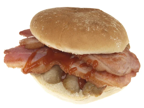 Bacon e salsiccia Roll — Foto Stock