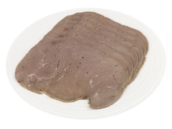 Kall stekt nötkött skivor — Stockfoto