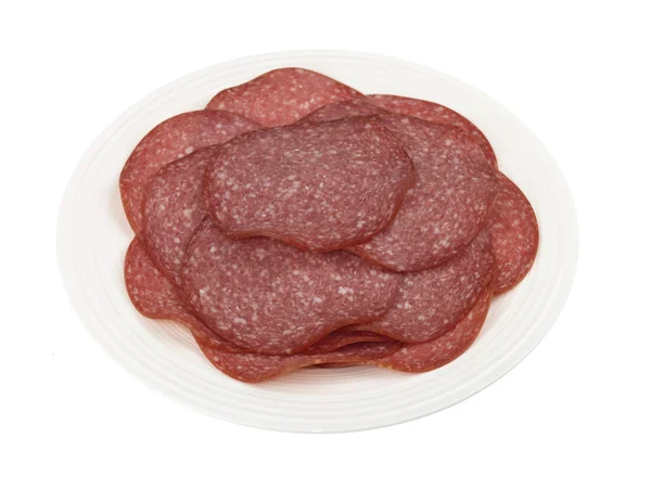 Salame affettato tedesco — Foto Stock