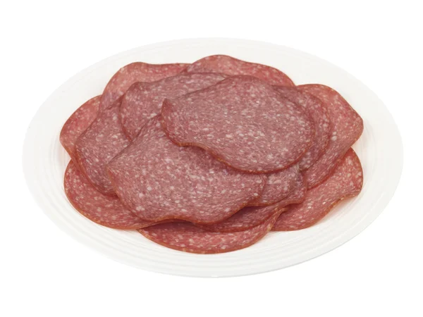 Salame affettato tedesco — Foto Stock