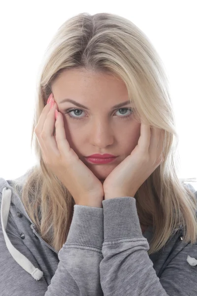 Sad Thoughtful Young Woman — Stock Photo, Image