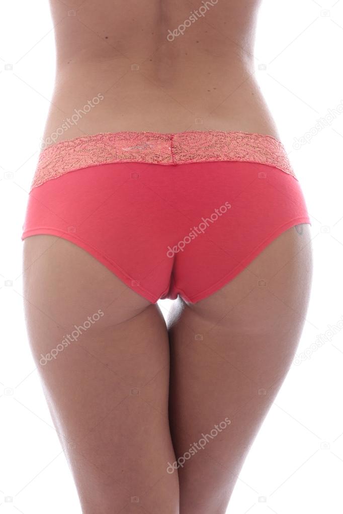 Young Woman Posing in Sexy Pink Panties