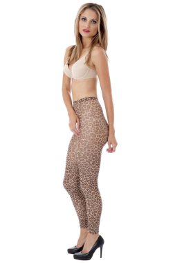 seksi genç sarışın modelleme iç çamaşırı