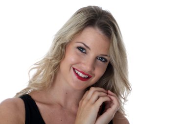 sevimli çekici genç kadın