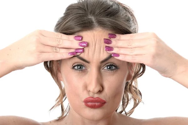 Stressed Young Woman — Stock Photo, Image