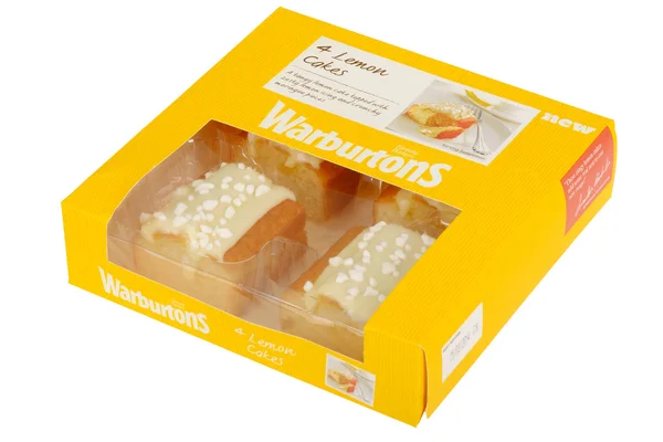 Warburtons Lemon Cakes — Stock Photo, Image