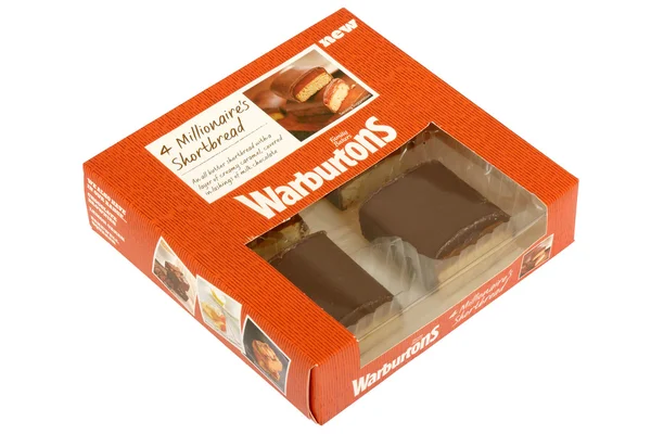 Warburtons Millionaire Shortbread — Stock Photo, Image