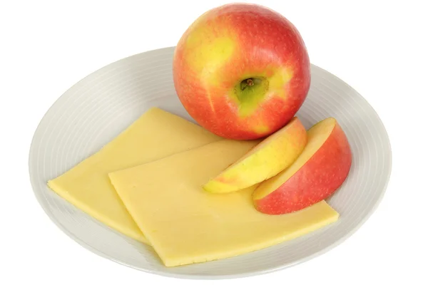 苹果和奶酪 — 图库照片