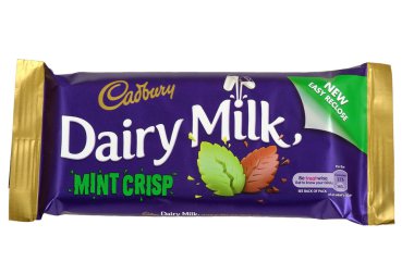 Dairy Milk Mint Crisp Chocolate Bar clipart